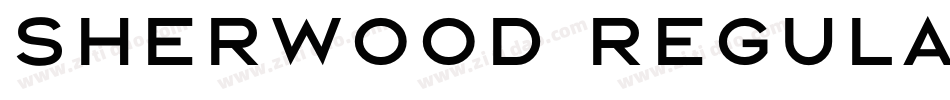 Sherwood Regular字体转换